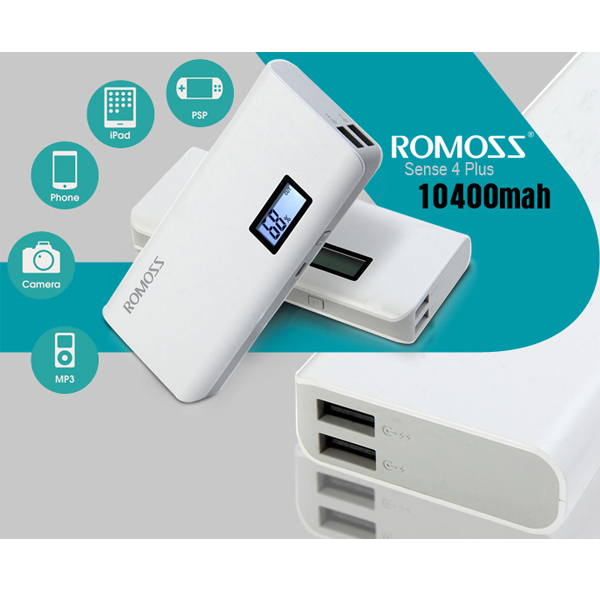 پاوربانک روموس Romoss SENSE 4 PLUS LCD Power Bank 10400mAh