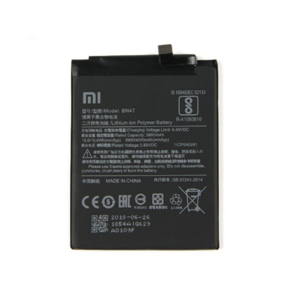 باتری اورجینال Xiaomi Mi A2 Lite BN47/Redmi 6 Pro